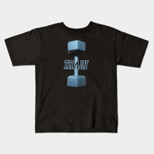 Train Dumbbell Kids T-Shirt